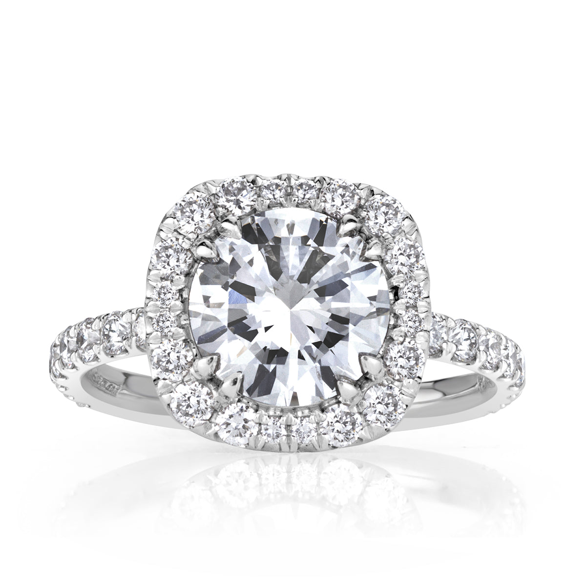 1.50 Carat Round Brilliant Cut Diamond Engagement Ring 4.75