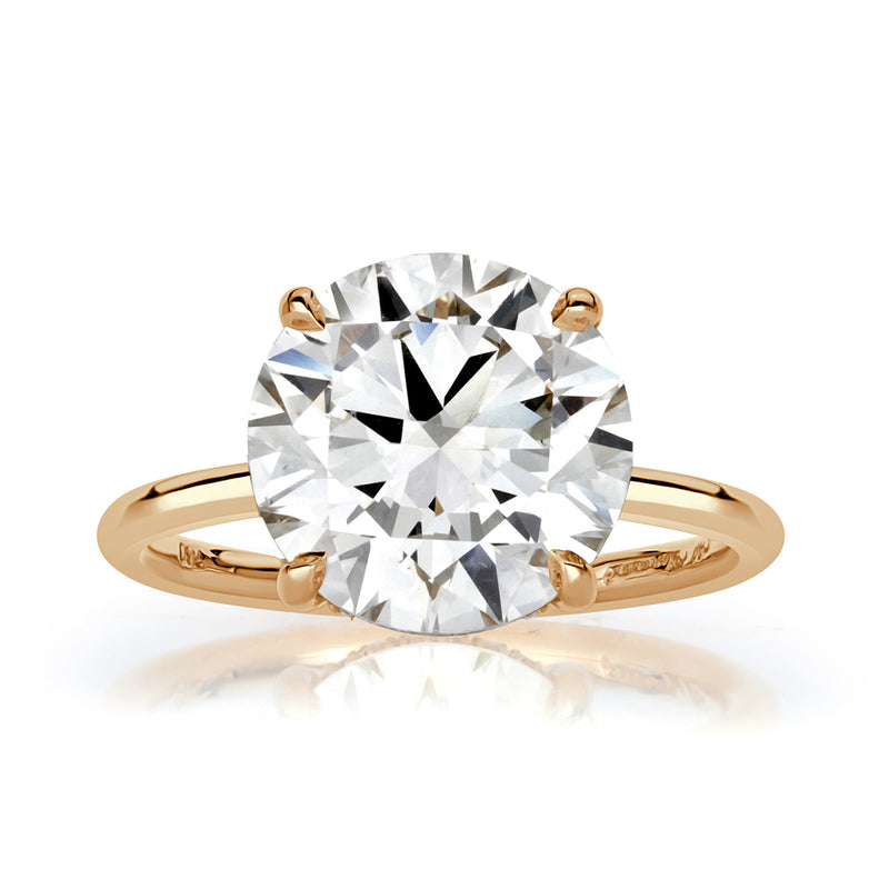 The Simple and Sophisticated Round Brilliant Cut Diamond Solitaire Engagement Ring