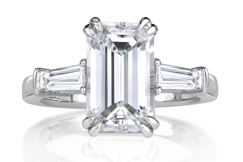 Emerald Cut Diamond Engagement Rings 