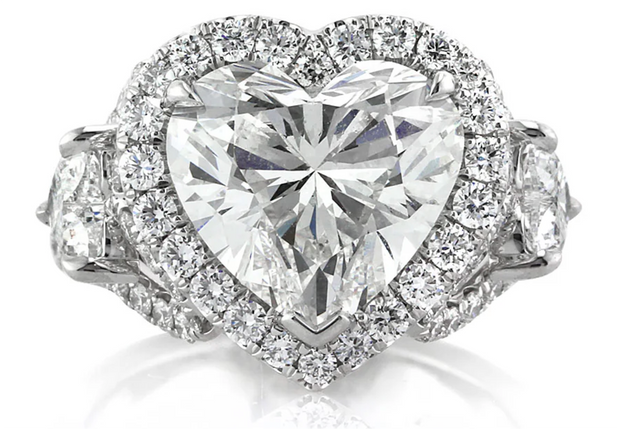 1.84ct Heart Shaped Diamond Engagement Ring