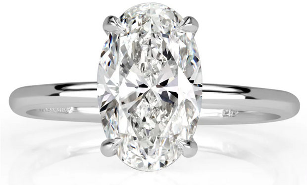 The Slimming and Radiant Oval Cut Engagement Ring