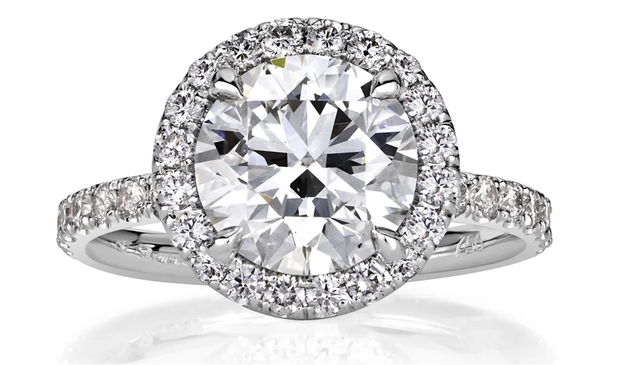 Round Brilliant Cut Diamond Engagement Rings Collection at Mark Broumand