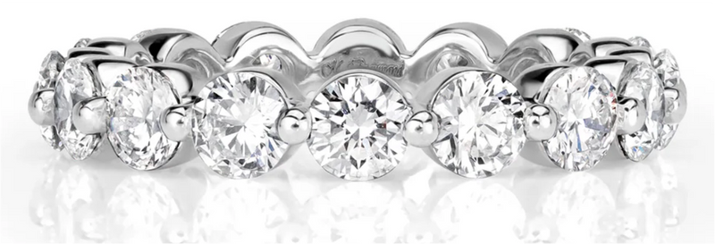 Round Brilliant Cut Diamond Wedding Bands