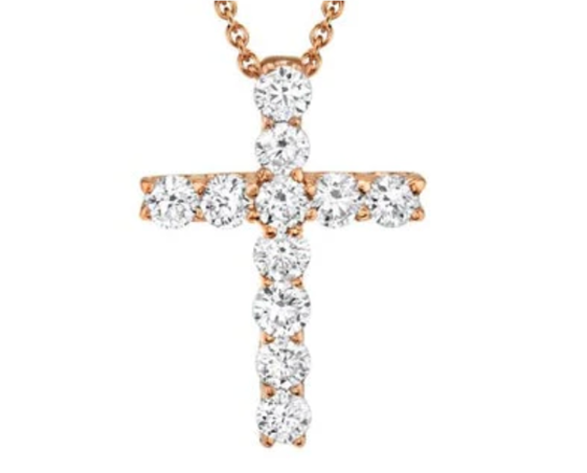 Religious Symbolism Diamond Cross Pendant