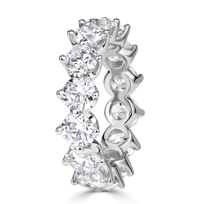 5.50ct Round Brilliant Cut Diamond Eternity Band in Platinum