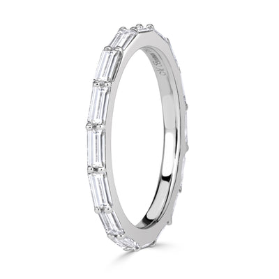 1.25ct Baguette Cut Diamond Eternity Band in Platinum