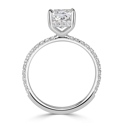 3.97ct Cushion Cut Diamond Engagement Ring