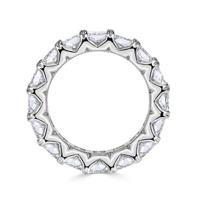 8.30ct Radiant Cut Diamond Eternity Band in Platinum