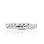 1.16ct Oval Cut Diamond Wedding Band in Platinum