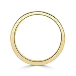 Handmade 6mm Flat Wedding Band in 18K Yellow Gold