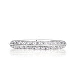 1.35ct Round Brilliant Cut Diamond Knife Edge Eternity Band in Platinum