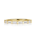 1.32ct Baguette Cut Diamond Wedding Band in 18k Yellow Gold