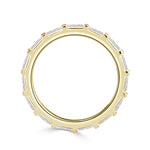 1.32ct Baguette Cut Diamond Wedding Band in 18k Yellow Gold