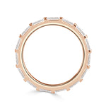 1.32ct Baguette Cut Diamond Wedding Band in 18k Rose Gold