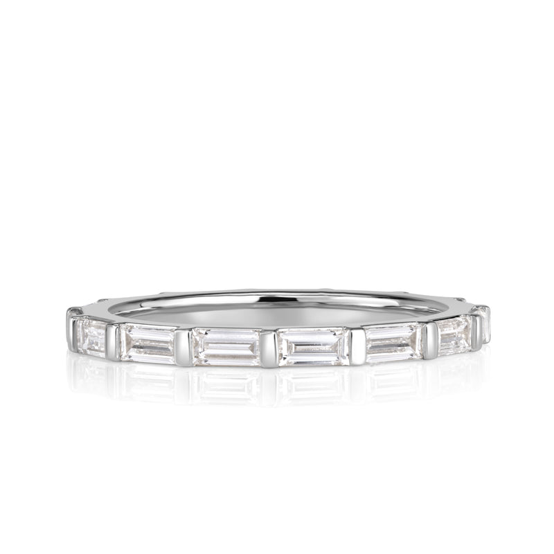 1.32ct Baguette Cut Diamond Wedding Band in Platinum