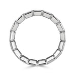 2.53ct Radiant Cut Diamond Bezel Set Eternity Band in Platinum