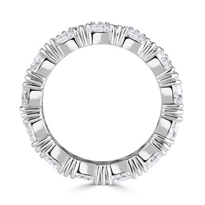 3.81ct Trillion Cut Diamond Eternity Band in 18k White Gold