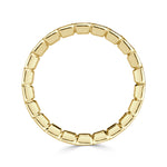 1.38ct Pixel Cut Bezel Set Diamond Eternity Band in 18k Yellow Gold