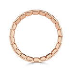 1.38ct Pixel Cut Bezel Set Diamond Eternity Band in 18k Rose Gold