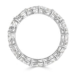 3.97ct Oval Cut Diamond Eternity Band in 18K White Gold