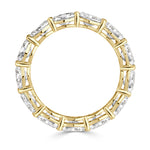 3.97ct Oval Cut Diamond Eternity Band in 18K Yellow Gold