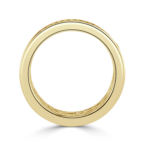 1.21ct Pixel Cut Diamond Milgrain Cigar Band