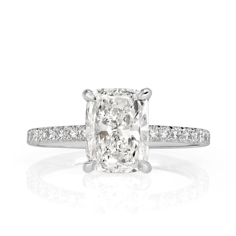 2.53ct Elongated Cushion Cut Diamond Engagement Ring