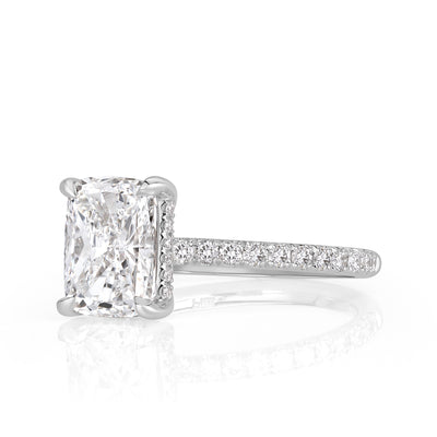 2.53ct Elongated Cushion Cut Diamond Engagement Ring