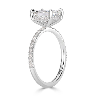 2.53ct Elongated Cushion Cut Diamond Engagement Ring