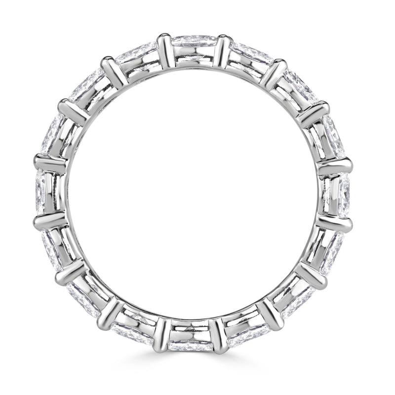 2.00ct Oval Cut Diamond Eternity Band in 18k White Gold