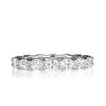 2.00ct Oval Cut Diamond Eternity Band in Platinum