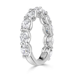 1.85ct Oval Cut Diamond Band in 18K White Gold