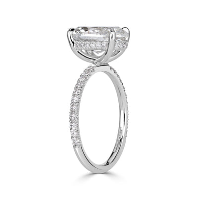 1.91ct Oval Cut Diamond Engagement Ring in Platinum