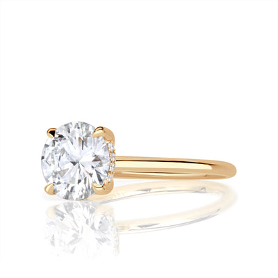 2.09ct Round Brilliant Cut Diamond Engagement Ring