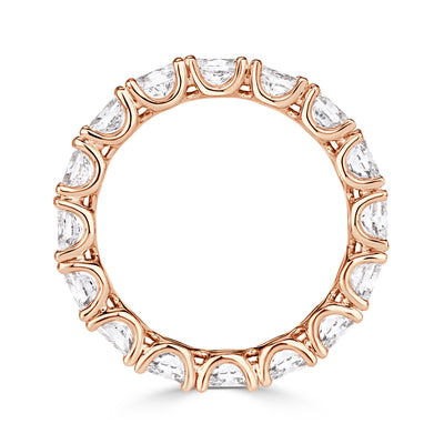 2.00ct Oval Cut Diamond East-West Eternity Band in 18K Rose Gold