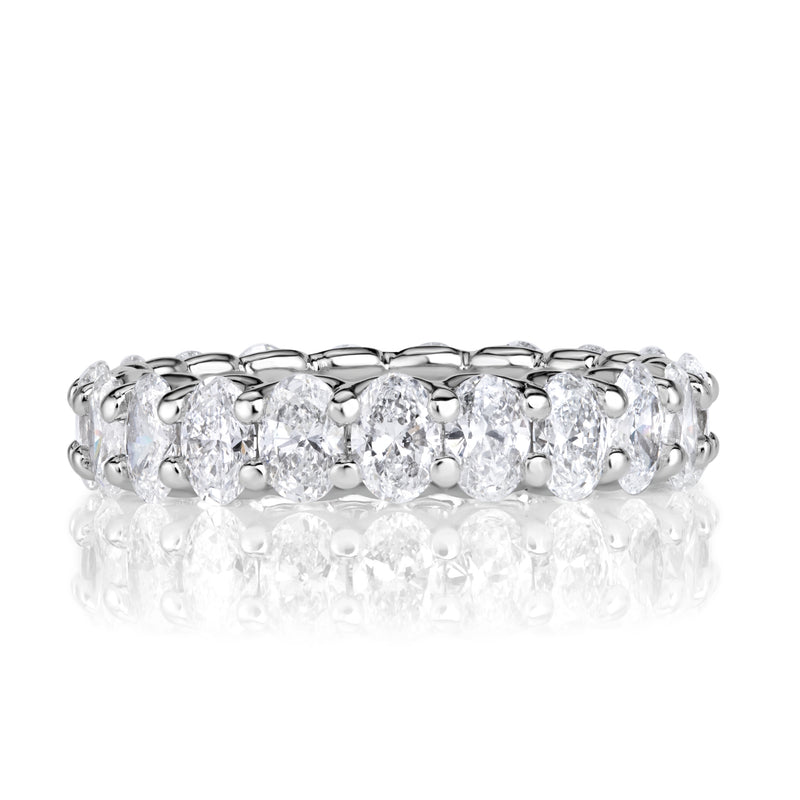 3.00ct Oval Cut Diamond Eternity Band in Platinum