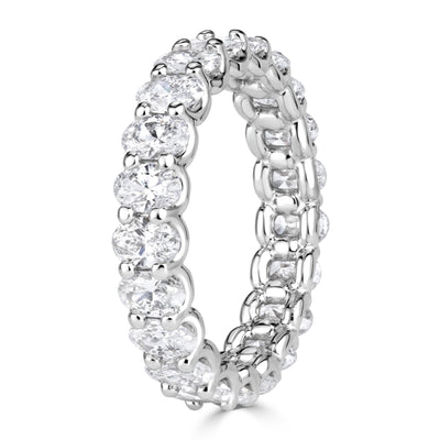 3.00ct Oval Cut Diamond Eternity Band in Platinum