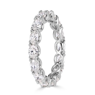 2.00ct Oval Cut Diamond East-West Eternity Band in 18K White Gold