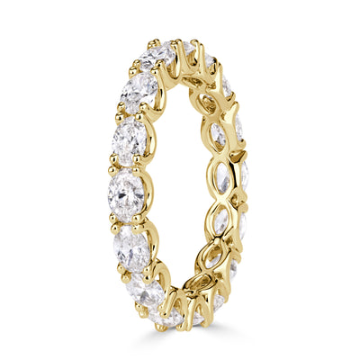 2.00ct Oval Cut Diamond East-West Eternity Band in 18K Yellow Gold