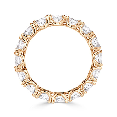 2.00ct Oval Cut Diamond East-West Eternity Band in 18K Champagne Yellow Gold