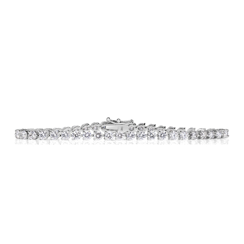 8.65ct Round Brilliant Cut Diamond Tennis Bracelet in 14K White Gold