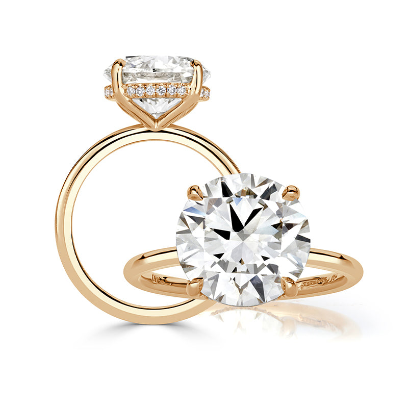 diamond engagement ring in yellow gold