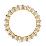 1.40ct Round Brilliant Cut Diamond Eternity Band in 18k Champagne Yellow Gold