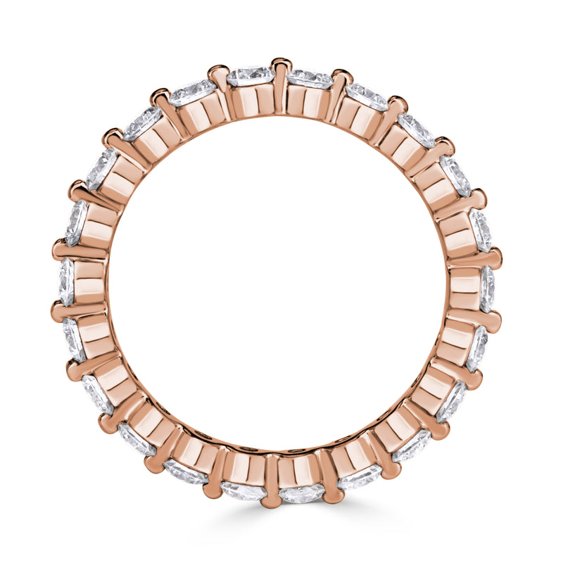 1.40ct Round Brilliant Cut Diamond Eternity Band in 18k Rose Gold