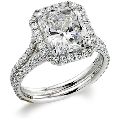 Radiant Cut Diamond Yellow Gold Ring | Bezel Diamond Ring | Lab Grown  Diamonds