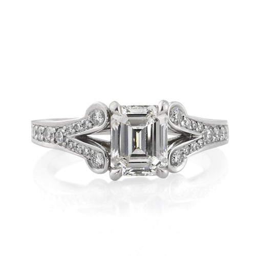 2.01ct Emerald Cut Diamond Engagement Ring