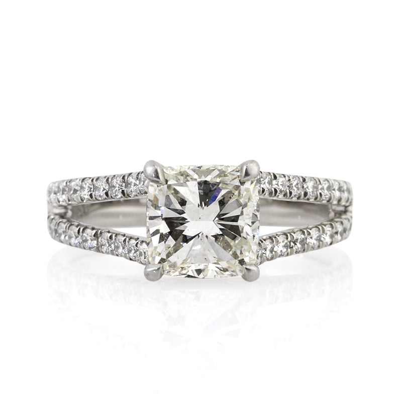 2.80ct Cushion Cut Diamond Engagement Ring