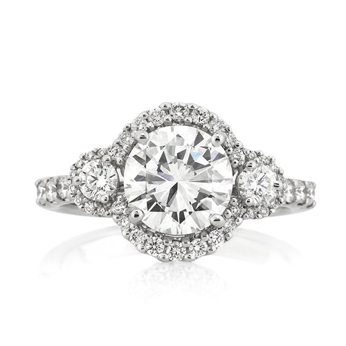 2.67ct Round Brilliant Cut Diamond Engagement Ring
