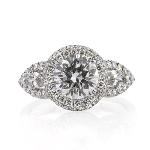 2.86ct Round Brilliant Cut Diamond Engagement Ring