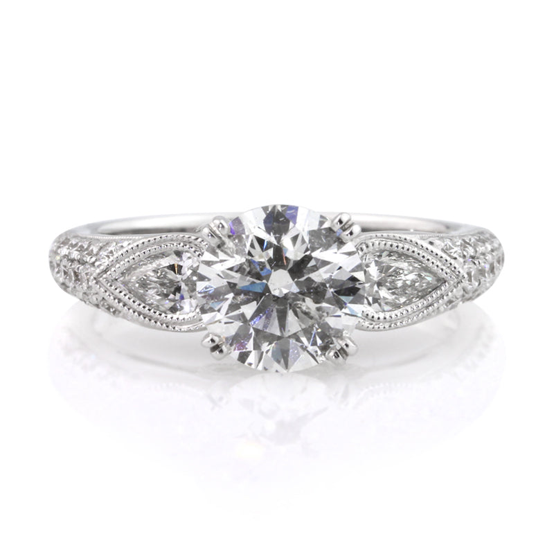 2.73ct Round Brilliant Cut Diamond Engagement Ring